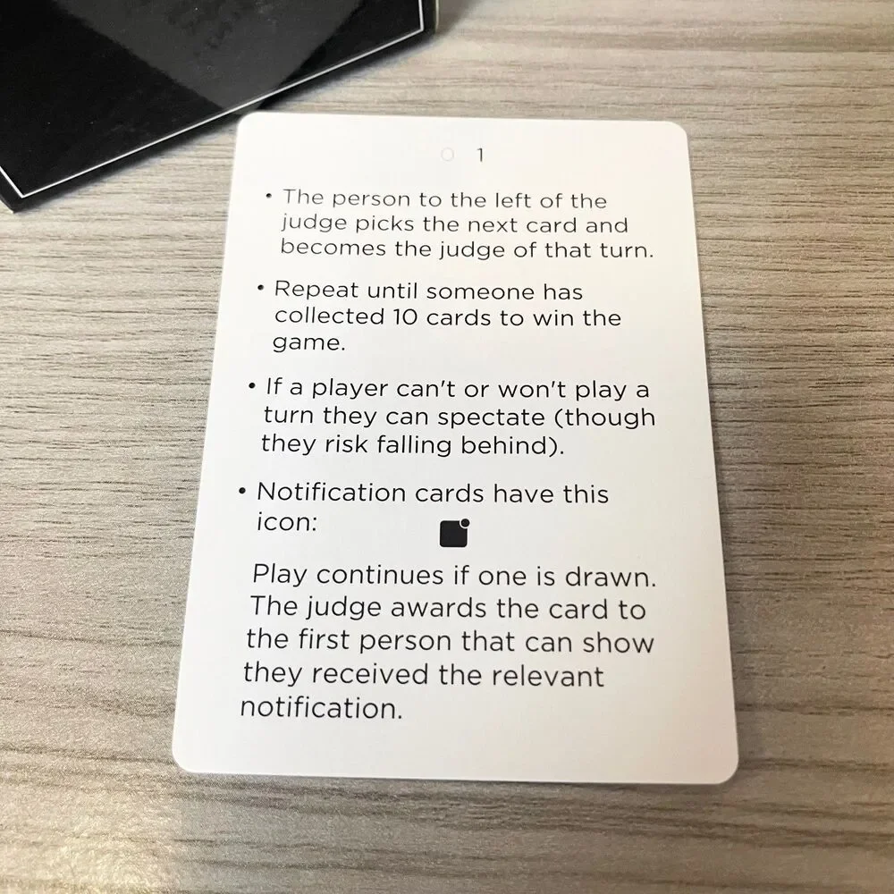 Game of Phones Party Card Game Smartphone Trivia Social Game Complete in Box